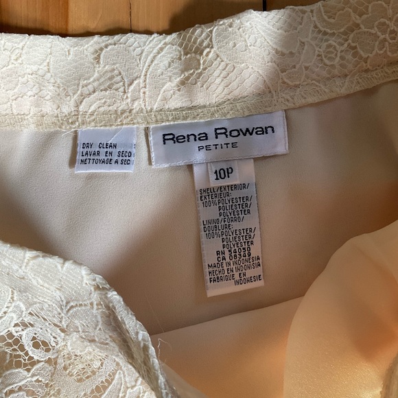 Vintage Rena Rowan Lace Pencil Skirt - Picture 3 of 6